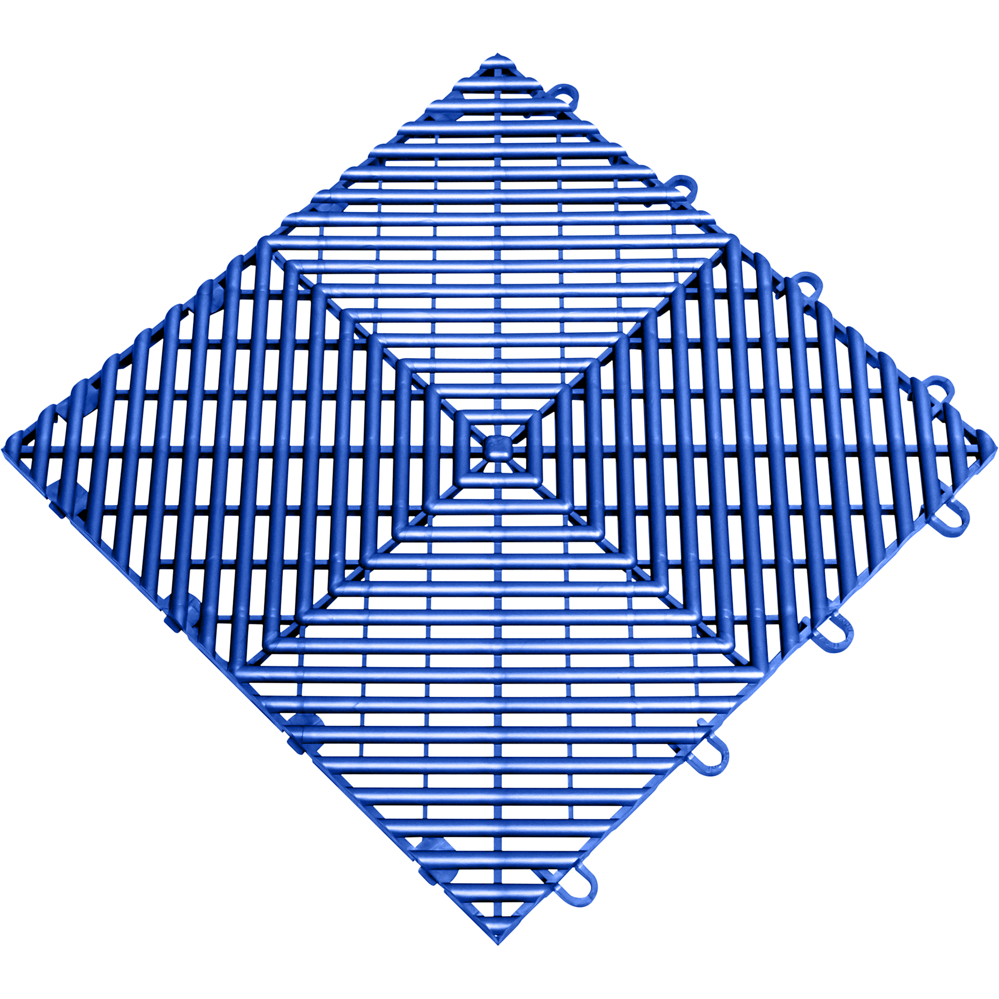 RaceDeck Free-Flow Garage Floor Tiles — 12in. x 12in. x 0.5in., Royal Blue, 48-Pack, 48 Sq. Ft. Coverage, Model# FF48ROYB